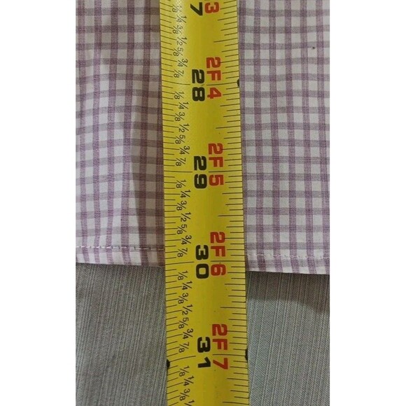 Suitsupply Shirt Mens 42, 16 1/2 Pink/White Gingham Check Two Ply Button Up - Picture 3 of 5